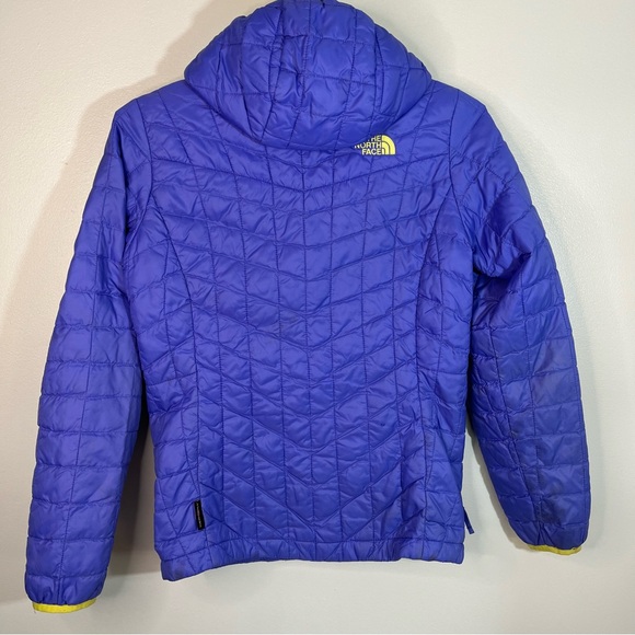The North Face Girl’s Purple and Yellow Quilted Winter Jacket Coat Size M(10-12) - Picture 5 of 10